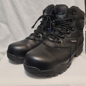 Thorogood Men's 8" The Deuce Composite Toe Side-Zip Waterproof Boots Sz 10